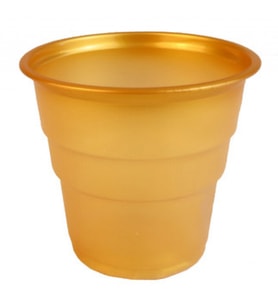 Bardak plastik 200 cc altın pk:25-