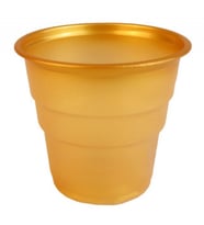 Bardak plastik 200 cc altın pk:25-