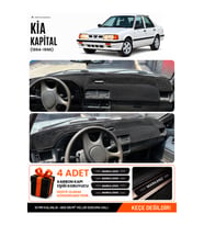 e-biz KİA KAPİTAL (1994-1996) Uyumlu Torpido Koruma, Torpido Örtüsü, Torpido Kılıfı - Siyah - KI009