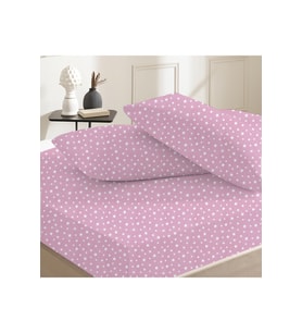 %100 Pamuklu Tek Kişilik Lastikli Çarşaf 120x200+30 50x70 Yastık Kılıfı ( 1 Adet )