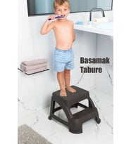 Porsima AK-642 Basamaklı Tabure Mutfak Merdiveni Katlı Basamak Merdiven Tabure Çocuk Merdiveni Bitter