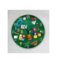 bilge Tasarım Çocuk Odası Duvar Saati 30 x 30 CM (Karışık)