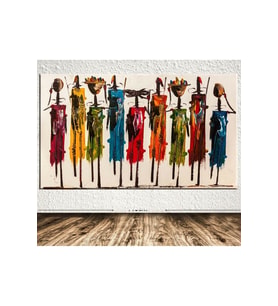 Afrikalı Dev Boyut Kanvas Tablo 60 x 120 cm