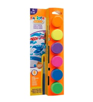 CARİOCA FOSFORLU TEMPERA SULUBOYA SÜPER YIKANABİLİR FIRÇALI 6*25 ML 6 RENK KARIŞIK