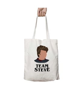 Team Steve Steve Takımı iki Tarafı Kalıcı Baskılı Yıkanabilir Okul Plaj Omuz Bez Çantası