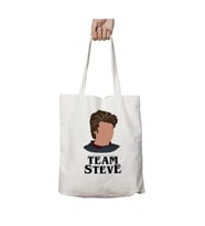 Team Steve Steve Takımı iki Tarafı Kalıcı Baskılı Yıkanabilir Okul Plaj Omuz Bez Çantası