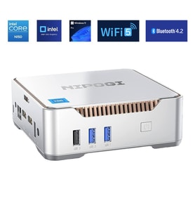 NiPoGi GK3 Plus Smart N150 Intel Alder Lake 12.Nesil 16GB DDR4 1TB NVMe WiFi 5 BT 4.2 W11 Mini PC