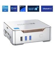 NiPoGi GK3 Plus Smart N150 Intel Alder Lake 12.Nesil 16GB DDR4 1TB NVMe WiFi 5 BT 4.2 W11 Mini PC
