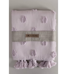 Koza Home Wanda Somon Çift Kişilik Kenar Püsküllü Pike 220x240 5025