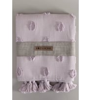 Koza Home Wanda Somon Çift Kişilik Kenar Püsküllü Pike 220x240 5025
