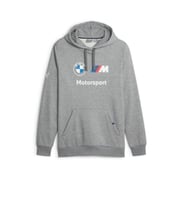 Puma BMW MMS ESS Hoodie Fleece Erkek Sweatshirt Gri S-XXL