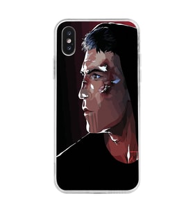 Iphone X ve XS Uyumlu Punisher Tasarımlı Şeffaf Telefon Kılıfı