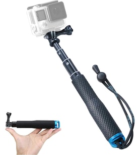 Lexroo GoPro İle Uyumlu Selfie Çubuğu,GoPro/DJI İle Uyumlu Aksiyon Kamera - Seyahat - Vlog İÇİN