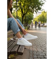 Enoch Sade Düz Taban Ortopedik Casual Sneaker
