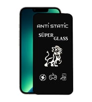 Apple Uyumlu   iPhone 13 Anti Static Toz Tutmayan Çerçeveli Ekran Koruyucu Cam