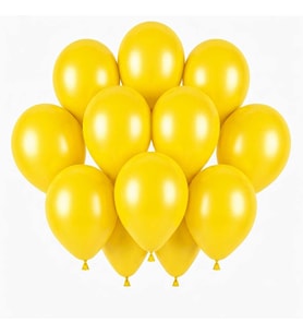 Sarı Renk Lateks Pastel Balon (30 cm) - 12 Adet