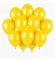 Sarı Renk Lateks Pastel Balon (30 cm) - 12 Adet