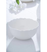 Acar Nirvana Beyaz Porselen Kase 17,5 x 17,5 x 9 cm