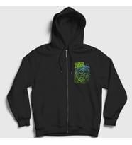 Presmono Unisex Siyah Poster Metal Killswitch Engage Fermuarlı Kapüşonlu Sweatshirt 539783tt
