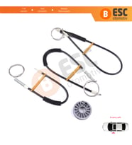Mitsubishi Colt CZC Cabriolet RG 2006-2009 98031403 İçin Sol Kapı Cam Kriko Tamir Seti