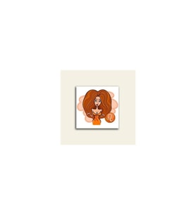 DBSanatevi Aslan Burcu Kadını Tablo 60 X 60 Cm