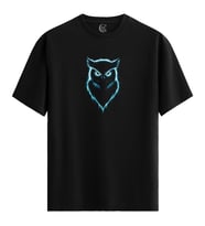 Neon Watcher - %100 Pamuklu Erkek Siyah Tişört - Premium Quality (Beyaz)