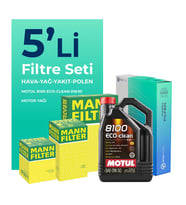 MANN Peugeot 508 1.6 BlueHDi Dizel Filtre Bakım Seti Motul Motor Yağlı (2014-2018) 5 Li