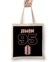 Bts Jimin 95 Logo Bez Çanta Uzun Saplı