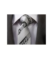 Nota Müzik Kravat (Siyah)
