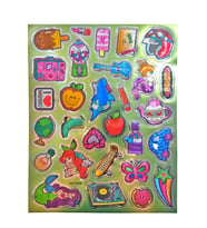 Metalik Sticker Stiker Defter Planlayıcı Etiket (QS012)-25x20 cm- Dondurma Plak Kask