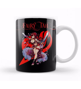 Fairy Tail Erza Scarlet Anime Kupa Bardak Porselen