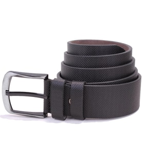 Dagoster DMK26-456 Siyah Baskılı 4.5 cm Suni Deri Erkek Kemer