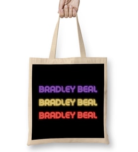 Bradley Beal - Basketball gifts Vintage Retro Rainbow Qquotes For BOYS AND Dad Bez Çanta Uzun Saplı