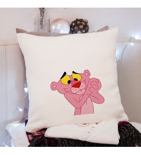 Pembe Panter Tasarımlı Yastık