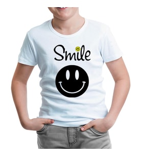 R5 - Smile Beyaz Çocuk Tshirt