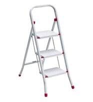 SARAYLI 3''LÜ PRATİK METAL MERDİVEN BEYAZ