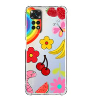 PrintiFy Xiaomi Redmi Note 11 Pro Uyumlu Water Color 5 Baskılı Şeffaf Köşe Korumalı Antişok Kılıf
