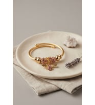 Pembe Arı Model Gold Renk Charm Bileklik TJ-BB8689
