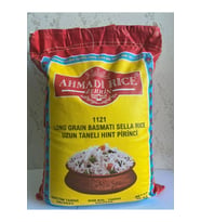 Ahmadi zerrin Rice 1121 uzun iri taneli basmati hint sella pirinci 10 kg