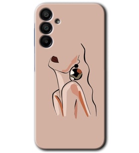 Galaxy A15 Kılıf HD Desen Baskılı Kılıf - Çizim Silüet