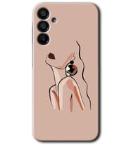 Galaxy A15 Kılıf HD Desen Baskılı Kılıf - Çizim Silüet