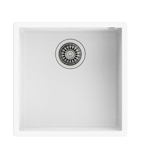 TEKA Square 40.40 TG Beyaz Tezgah Altı Granit Eviye 115230029