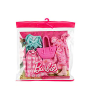 Barbie 'Nin Kıyafetleri 2'Li Paket Fyw82 - Pembe Elbise Bot Ve Çanta Hrh43