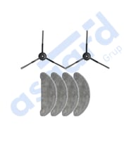 Roidmi Eve - Eve Plus Uyumlu 2 Yan Fırça 4 Mop PKT-iasgf0000673