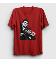 Presmono Unisex Kırmızı Rage Film Scarface T-Shirt 251000tt