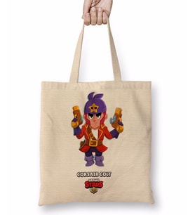 Brawl Stars Corsaır Colt Bez Çanta Uzun Saplı