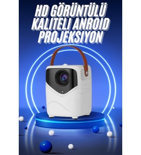 Northcity HD Ayaklı Portatif Projeksiyon - Ultra HD 1080p Bluetooth WiFi Android İşlemcili