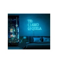 TE:AMO/QUILA Yazılı ve Şekilli Neon Tabela