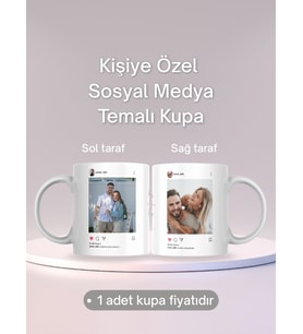 Kişiye Özel Sosyal Medya Temalı Kupa