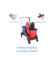Çift Kovalı Temizlik ve Paspas Arabası Seti, Pratik ve Şık Tasarım